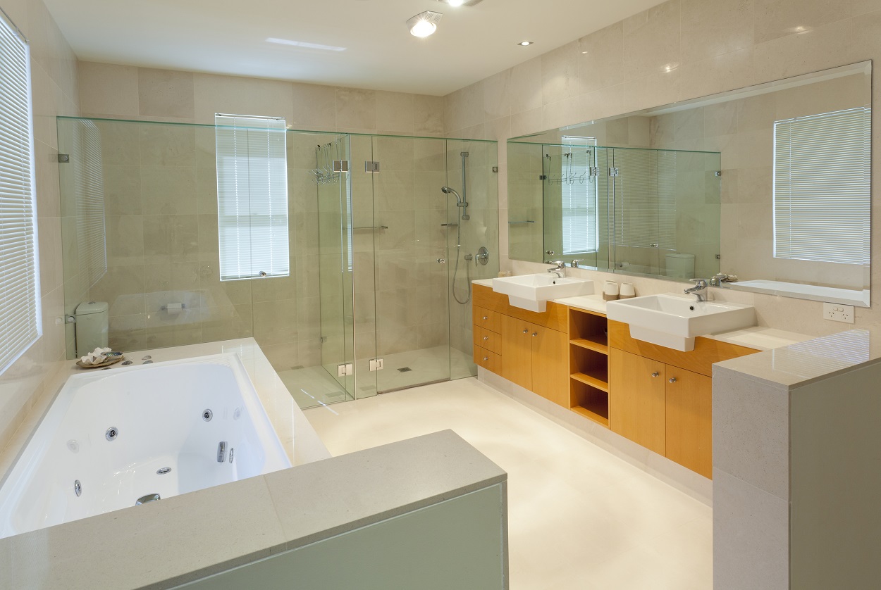 Modern Twin Bathroom